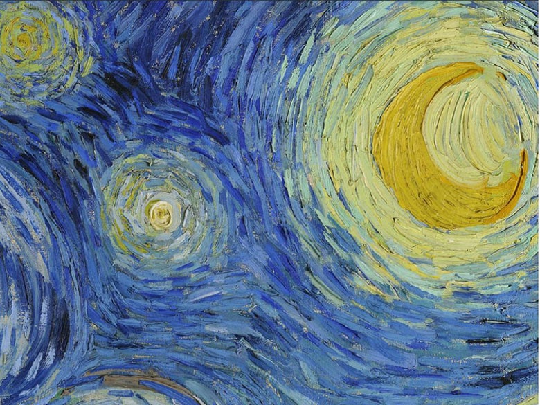 Quadro Notte stellata sulla Rhona di Van Gogh, falso d'autore